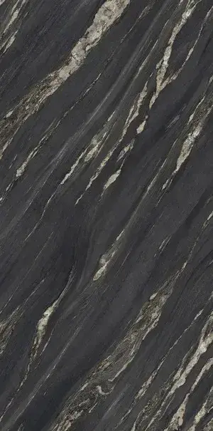 Керамогранит UM6L300674 TROPICAL BLACK Lucidato Shiny 6mm 300x150