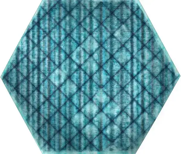 Керамогранит TRIBU Blue Shiny Hexa 23.2x26.7