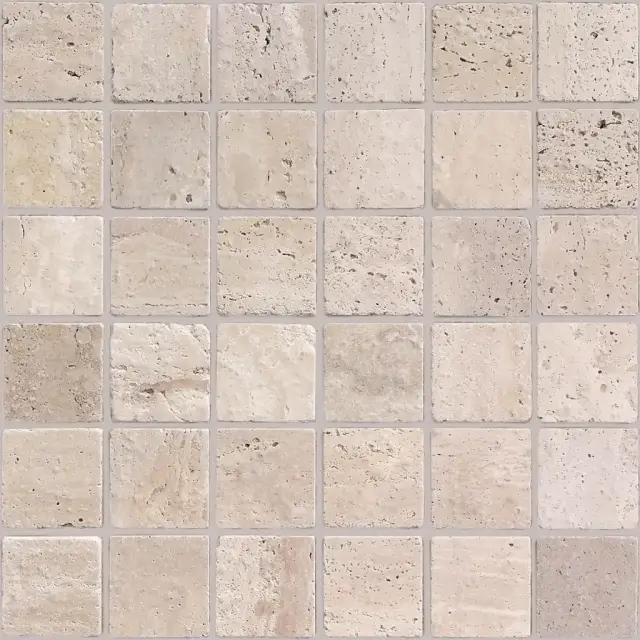 Мозаика Travertino Beige MAT 48x48x7 305x305