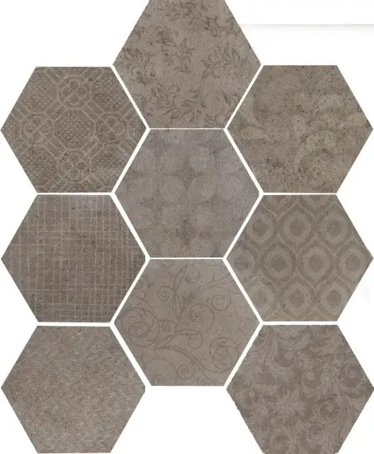 Керамогранит 1047253 RIABITA ESAGONA FABRIC FENG SHUI 24x27,7