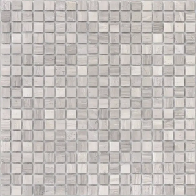 Мозаика Pietrine Travertino Silver MAT 15x15x4 305x305