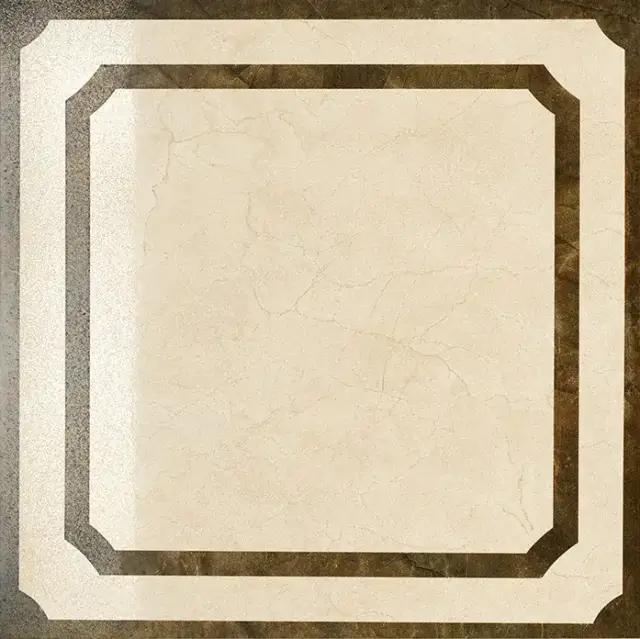 Керамогранит 610080000120 Шарм Крим Вставка Фрэйм Лаппатированная 60х60