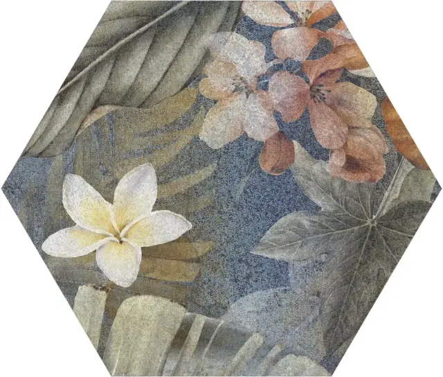 Керамогранит Hibiscus Blue Matt Hexa 23.2x26.7