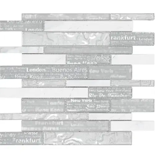 Мозаика 16096 Shapes D.HORIZON White 30x30