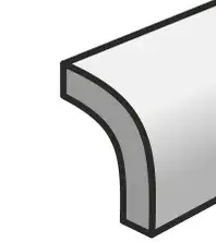 Керамогранит Anima Grey St Laurent Angolo Sigaro 2*2