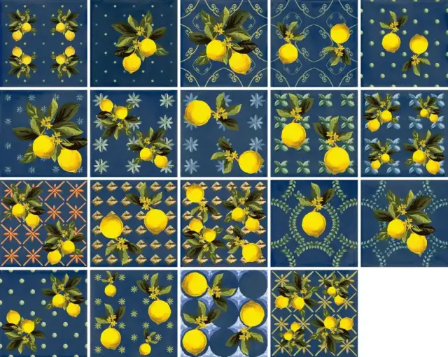 Керамогранит Giardino Blu Mix Luc 20x20