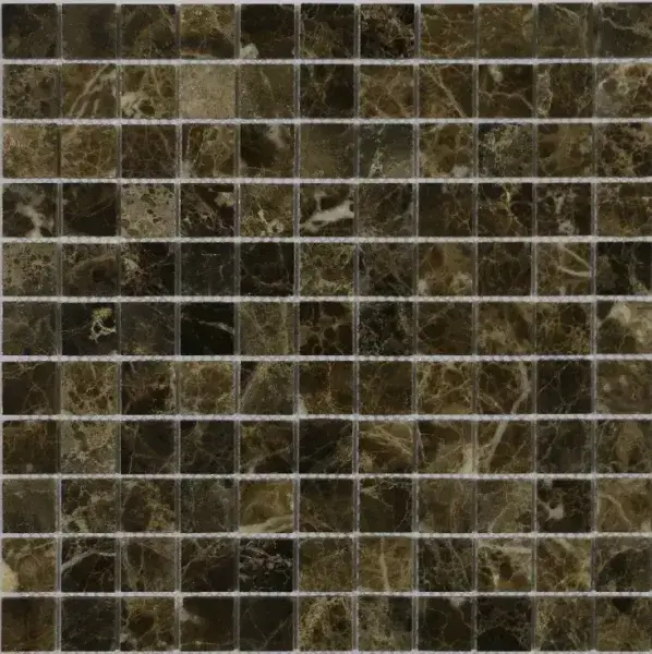 Мозаика Emperador Dark POL 4.8x4.8x7 30.5x30.5