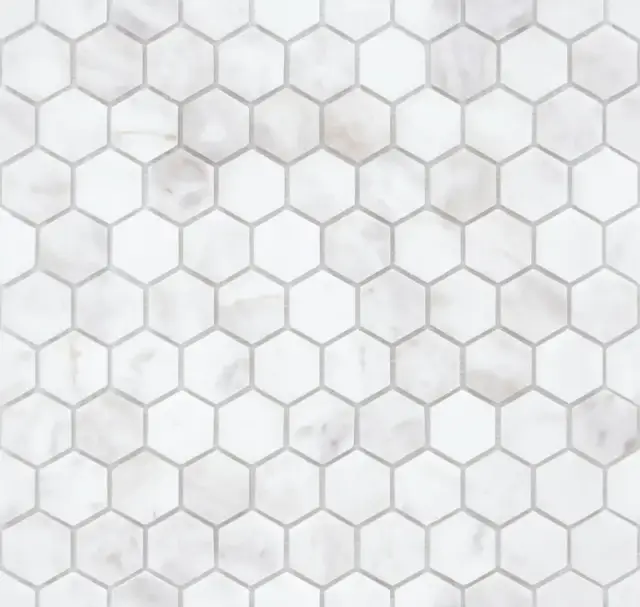 Мозаика Dolomiti bianco MAT hex 18x30x6 295x305x6