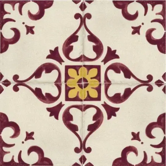 Керамогранит Декор 8333 Jolie Ivoire Purple Trama (комп/4шт) 10х10