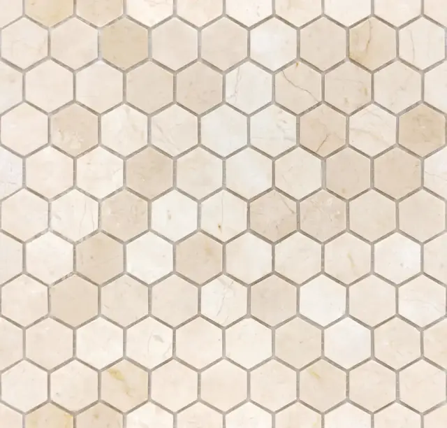 Мозаика Crema Marfil MAT hex 18x30x6 295x305x6