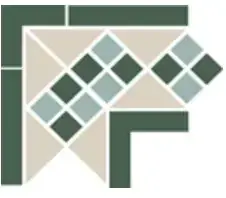 Керамогранит Corner LISBON with 1 strip (Tr.16 Dots 13+18 Strips 18) 21.5х21.5