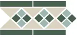 Керамогранит Border LISBON with 1 strip (Tr.16 Dots 13+18 Strips 18) 28х15