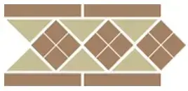 Керамогранит Border LISBON-1 with 1 strip (Tr.03 Dots 04 Strips 04) 28х15