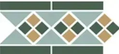 Керамогранит Border LISBON with 1 strip (Tr.13 Dots 18+03 Strips 18) 28х15
