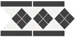 Керамогранит Border LISBON-1 with 1 strip Stand.(Tr.16 Dots 14 Strips 14) 28х15