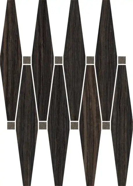 Мозаика 59224 Mos.Losanga Bronze Sat.con Oro 27x35,8