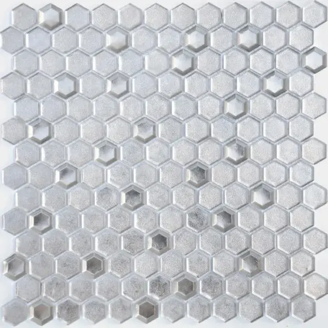 Мозаика Argento grani hexagon 23x13x6 300x300х6