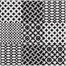 Керамогранит 7VFNB0G Deco Dantan Черно-Белый 10x10