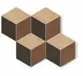 Мозаика 781841 Sensi Terre Rosato Amaranto Carbone Nat Cubo 37x46