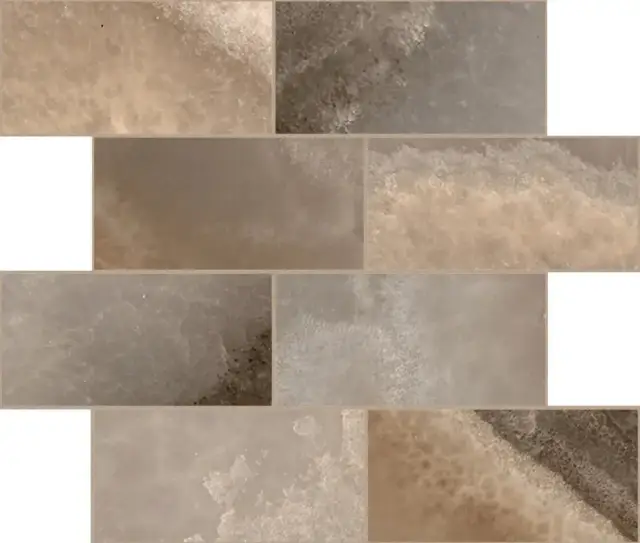 Мозаика 770275 Reves De Rex Choco Muretto Sfalsato Mat 6mm 7.5x15 30x30