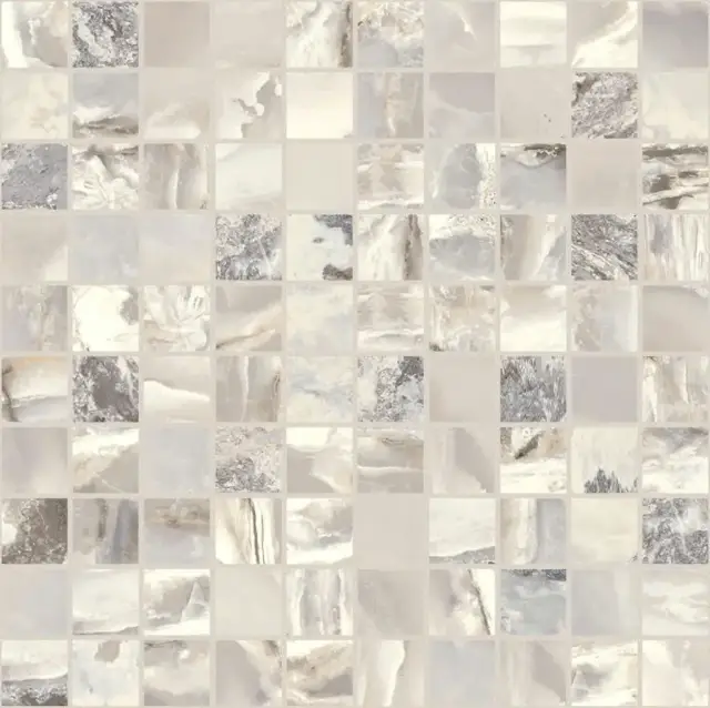 Мозаика 767759 Onyx&More White Blend Glossy Mosaico 3x3 30x30