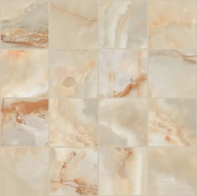 Мозаика 767693 Onyx&More Golden Onyx Glossy Mosaico 6mm 7,5x7,5 30x30