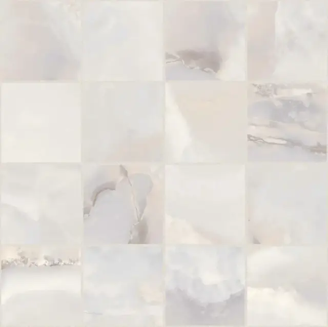 Мозаика 767692 Onyx&More White Onyx Glossy Mosaico 6mm 7,5x7,5 30x30