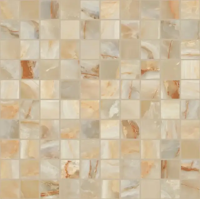 Мозаика 767663 Onyx&More Golden Onyx Satin Mosaico 3x3 30x30