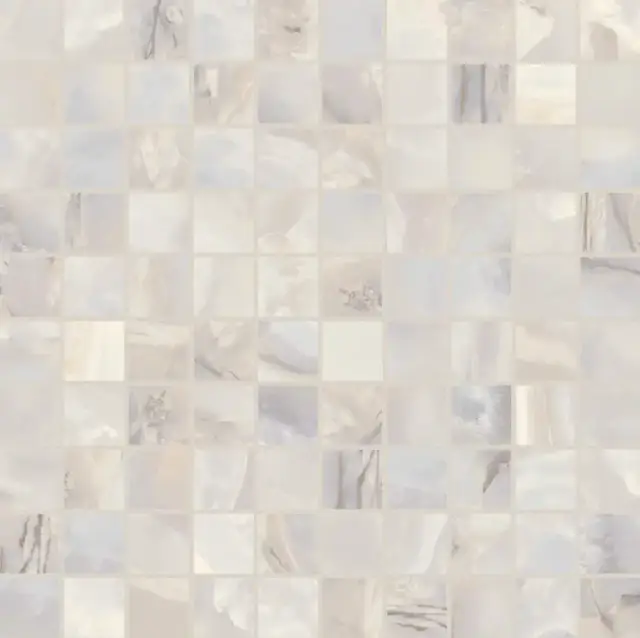 Мозаика 767653 Onyx&More White Onyx Glossy Mosaico 3x3 30x30