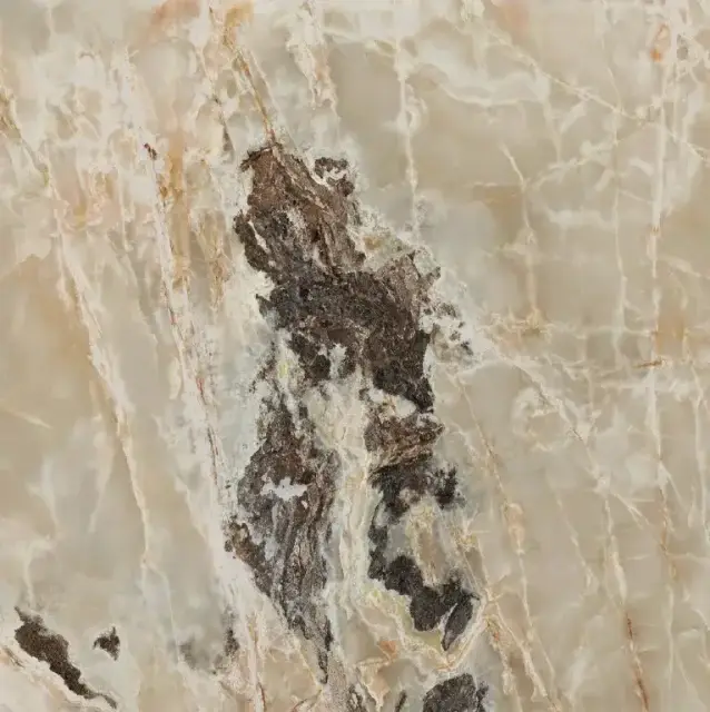 Керамогранит 765927 Onyx&More Golden Blend Glossy Ret 6mm 120x120