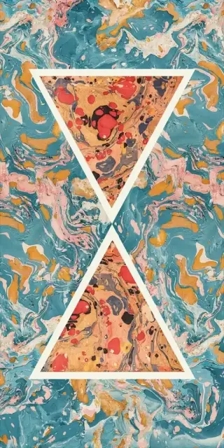 Керамогранит 763515 Araldica Triangoli Azzurro Lucida R 6mm 120x240