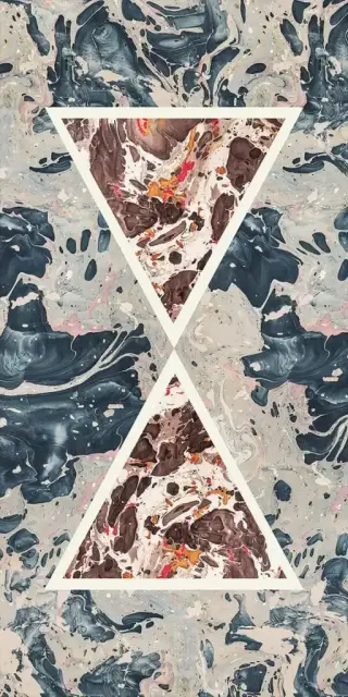 Керамогранит 763516 Araldica Triangoli Grigio Lucida R 6mm 120x240