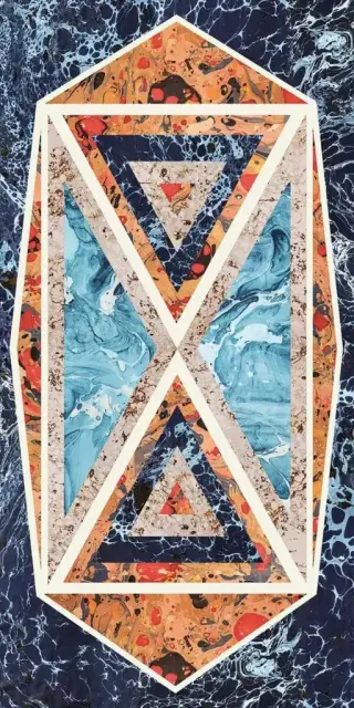 Керамогранит 763510 Araldica Blasone Blu Lucida R 6mm 120x240