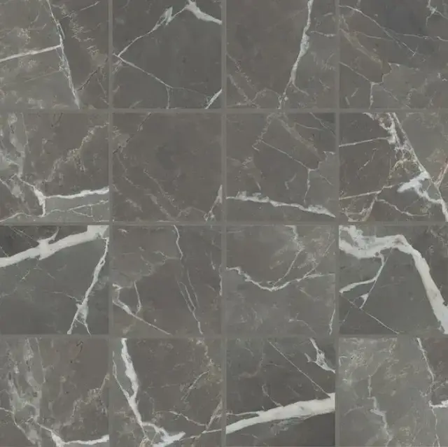 Мозаика 763262 Stones 2.0 Calacatta Black Mat Mosaico 6mm 7,5x7,5 30x30