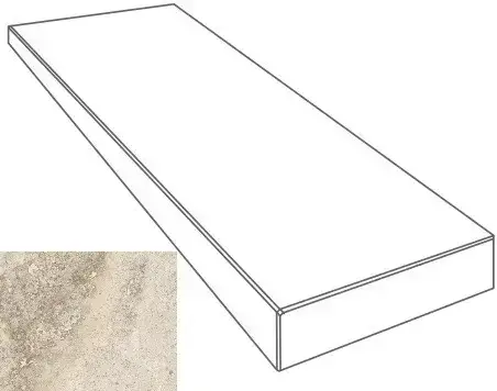 Ступени 76100 GRADONE ANGOLARE SX CREMA 4x32x80