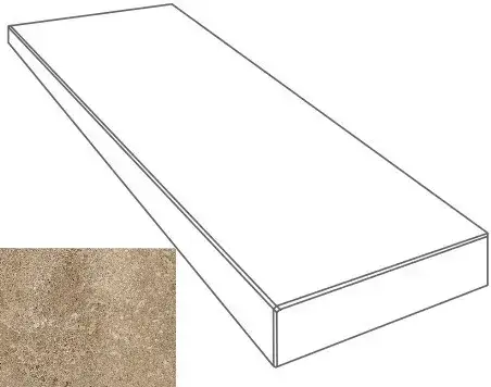 Ступени 76103 GRADONE ANGOLARE SX NOCE 4x32x80