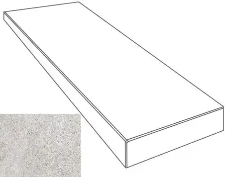 Ступени 76101 GRADONE ANGOLARE SX BIANCO 4x32x80