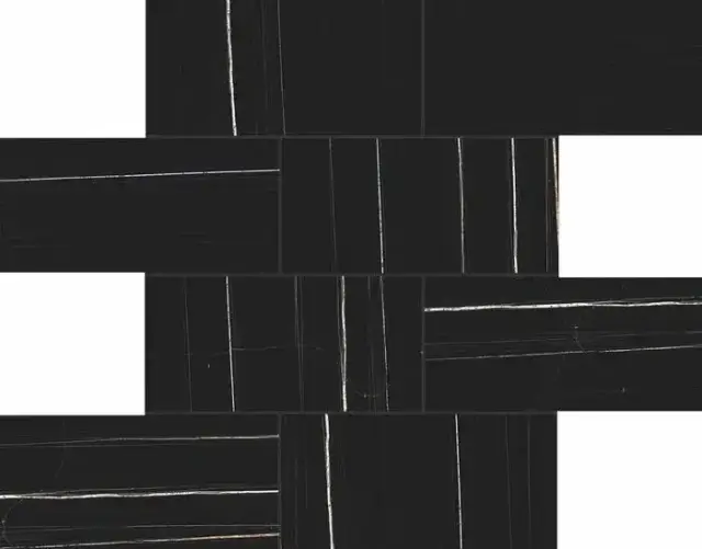 Мозаика 756820 Stones 2.0 Sahara Noir Mat Muretto 6mm 7,5x15 30x30