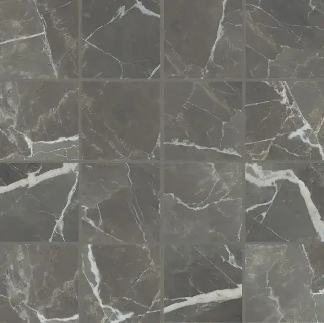 Мозаика 756813 Stones 2.0 Calacatta Black Glossy Mosaico 6mm 7,5x7,5 30x30