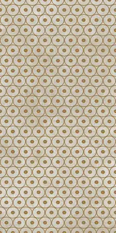 Керамогранит 752601 Tesori Decoro Anelli Bianco Oro 6mm 120x240