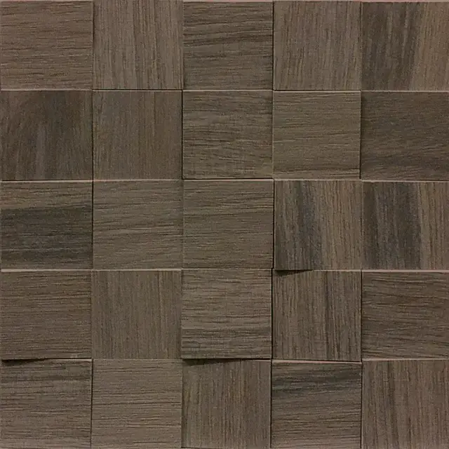 Мозаика 742059 Wooden Brown Mosaico 3D Inclinato Nat 6x6 30x30