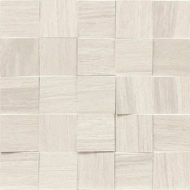 Мозаика 742055 Wooden White Mosaico 3D Inclinato Nat 6x6 30x30