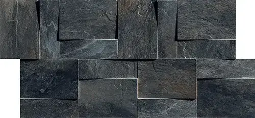 Керамогранит 739373 Ardoise Modulo Muretto 3d Noir 30x30