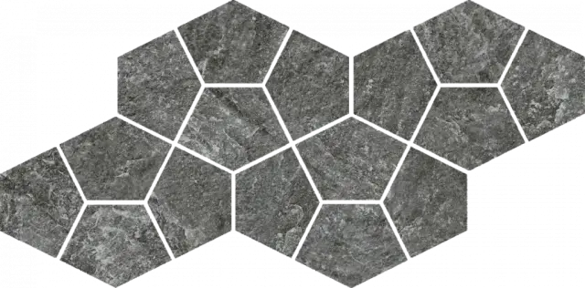 Мозаика 620110000248 Magma Graphite Mosaico Prism 41.3x20.5