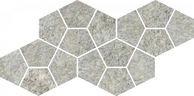 Мозаика 620110000246 Magma Silver Mosaico Prism 41.3x20.5