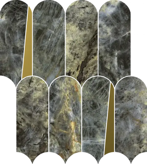 Мозаика 620110000237 Stellaris Madagascar Dark Mosaico Elegant Lux 32.5x36.1