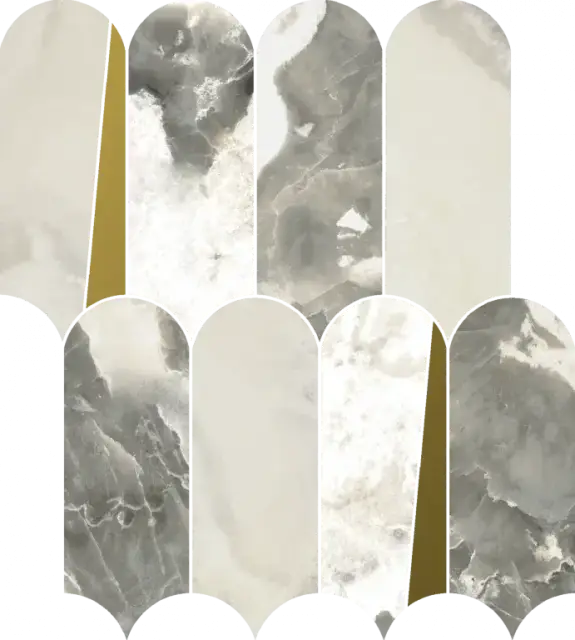 Мозаика 620110000236 Stellaris Dover Light Mosaico Elegant Lux 32.5x36.1