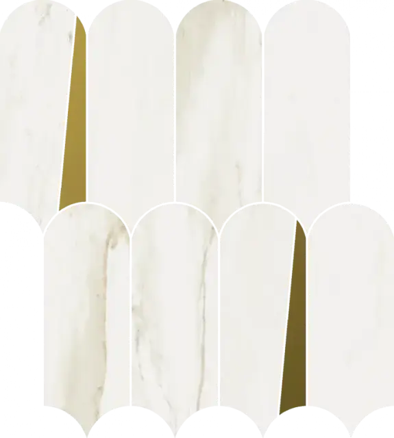 Мозаика 620110000231 Stellaris Carrara Ivory Mosaico Elegant Lux 32.5x36.1