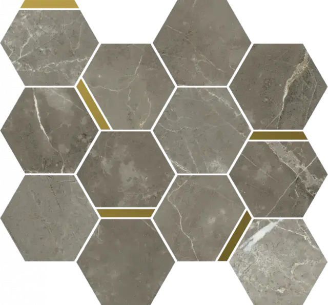 Мозаика 620110000225 Stellaris Tuscania Grey Mosaico Chic Nat 28.3x32.8