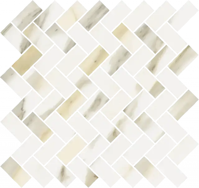 Мозаика 620110000212 Stellaris Calacatta Gold Mosaico Cross Nat 31.5x29.7